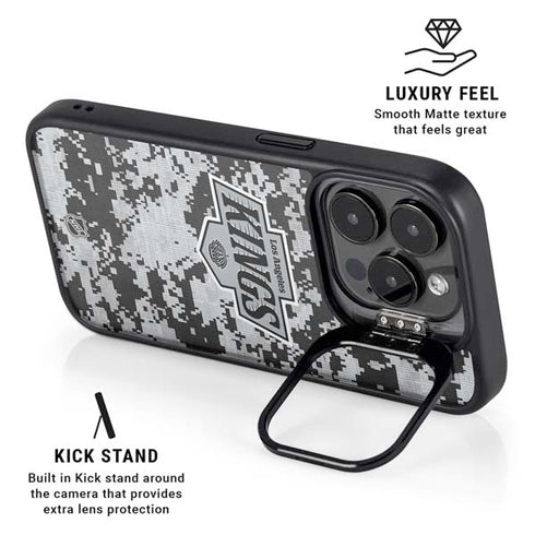 NHL Los Angeles Kings Camo iPhone 15 Pro Kickstand Case